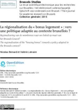 La régionalisation du " bonus logement " : vers une politique adaptée au contexte bruxellois ? - OpenEdition Journals