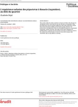 L'expérience urbaine des piqueteras à Rosario (Argentine), au-delà du quartier