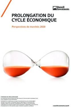 PROLONGATION DU CYCLE ÉCONOMIQUE - Perspectives de marchés 2020 - Russell Investments