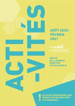 AOÛT 2020 - FÉVRIER 2021 - La Chaux-de-Fonds