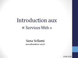 Introduction aux " Services Web " - Sana Sellami