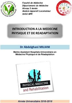 INTRODUCTION A LA MEDECINE PHYSIQUE ET DE READAPTATION
