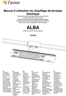 ALBA Manuel d'utilisation du chauffage de terrasse &eacute;lectrique - Favex