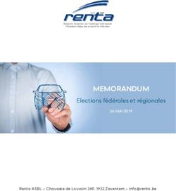 MEMORANDUM Elections f&eacute;d&eacute;rales et r&eacute;gionales - 26 MAI 2019 - Renta.be