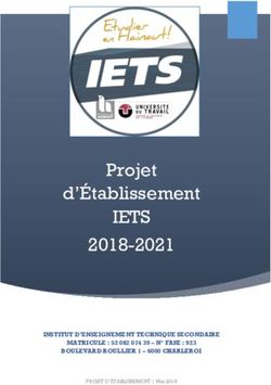 IETS Projet d'Établissement 2018-2021 - Etudier en Hainaut