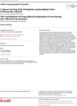 L'apport structurel de l'imaginaire géographique dans l'inconscient collectif Le cas du mont Orford The Contribution of Geographical Imagination ...