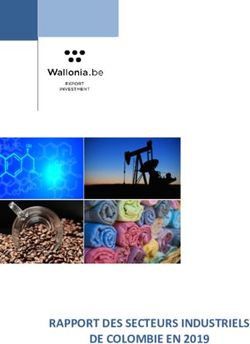 RAPPORT DES SECTEURS INDUSTRIELS DE COLOMBIE EN 2019 - Awex