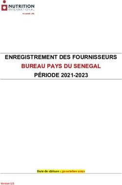 ENREGISTREMENT DES FOURNISSEURS BUREAU PAYS DU SENEGAL P&Eacute;RIODE 2021-2023 - Date de cl&ocirc;ture : 30 octobre 2021 - Nutrition ...