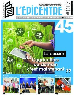 L'agriculture de demain c'est maintenant - Le dossier - l'épicentre