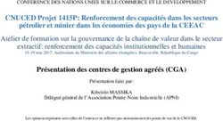 CNUCED Projet 1415P: Renforcement des capacités dans les secteurs pétrolier et minier dans les économies des pays de la CEEAC - UNCTAD