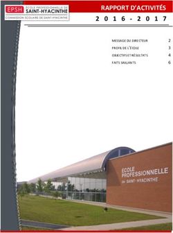 RAPPORT D'ACTIVITÉS - École professionnelle de ...