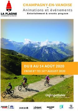 CHAMPAGNY-EN-VANOISE Animations et &eacute;v&eacute;nements - DU 8 AU 14 AO&Ucirc;T 2020 - La Plagne