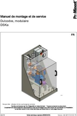 Manuel de montage et de service Dulcodos, modulaire DSKa - ProMinent