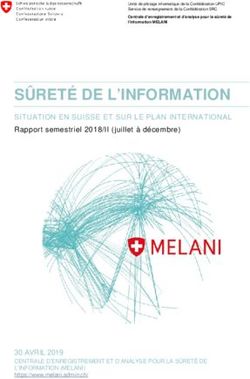SÛRETÉ DE L'INFORMATION - SITUATION EN SUISSE ET SUR LE PLAN INTERNATIONAL - Xavier Studer