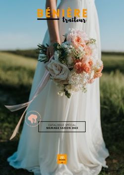 MARIAGE SAISON 2022 CATALOGUE SP&Eacute;CIAL - Beni&egrave;re Traiteur