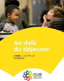 Au-del&agrave; du d&eacute;jeuner Rapport d'activit&eacute;s 2017 2018 - Breakfast Club of Canada