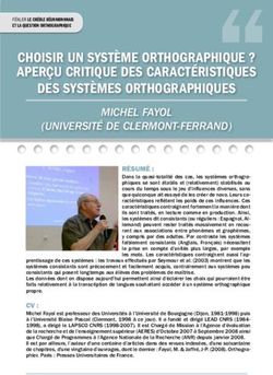 Choisir un syst&egrave;me orthographique ? aper&ccedil;u Critique des CaraCt&eacute;ristiques