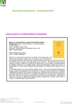 Nouvelles acquisitions - Septembre 2019 - Université de Namur