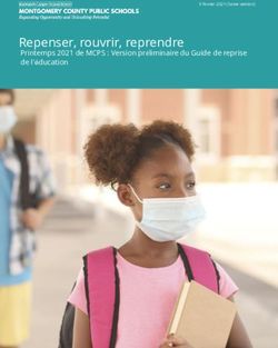 Repenser, rouvrir, reprendre - Printemps 2021 de MCPS : Version préliminaire du Guide de reprise de l'éducation