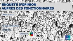 ENQU&Ecirc;TE D'OPINION AUPR&Egrave;S DES FONCTIONNAIRES - JANVIER 2022 Pr&eacute;par&eacute; pour