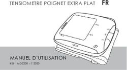 TENSIOMETRE POIGNET EXTRA PLAT FR MANUEL D'UTILISATION