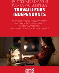 TRAVAILLEURS INDÉPENDANTS - LES SYNDICATS S'ENGAGENT POUR LA PROTECTION DES POURQUOI LES TRAVAILLEURS INDÉPENDANTS - ETUC