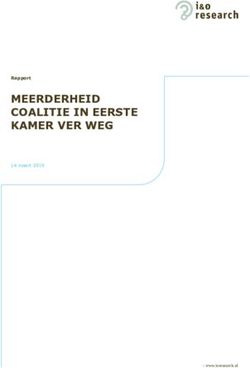 MEERDERHEID COALITIE IN EERSTE KAMER VER WEG - I&O Research