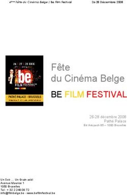 Fête du Cinéma Belge BE FILM FESTIVAL