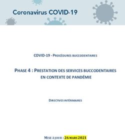 PHASE 4 : PRESTATION DES SERVICES BUCCODENTAIRES EN CONTEXTE DE PANDÉMIE - COVID-19 - PROCÉDURES BUCCODENTAIRES - Publications du ministère ...