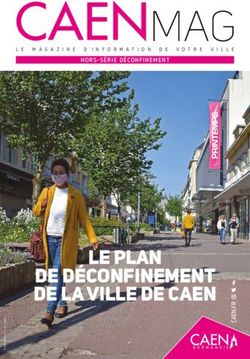 LE PLAN DE D&Eacute;CONFINEMENT DE LA VILLE DE CAEN - HORS-S&Eacute;RIE D&Eacute;CONFINEMENT LE MAGAZINE D'INFORMATION DE VOTRE VILLE
