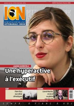 Une hyperactive &agrave; l'ex&eacute;cutif - L'Informateur Corse Nouvelle