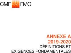 ANNEXE A 2019-2020 DÉFINITIONS ET EXIGENCES FONDAMENTALES - CMF