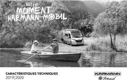 MOMENT - CaraCtéristiques teChniques 2019 | 2020 - Karmann-Mobil