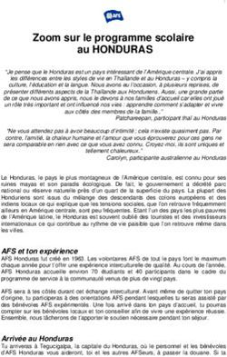 Zoom sur le programme scolaire au HONDURAS