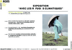 EXPOSITION "AVEC LES RÉFUGIÉS CLIMATIQUES"