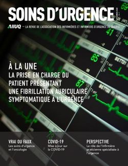 À LA UNE LA PRISE EN CHARGE DU PATIENT PRÉSENTANT UNE FIBRILLATION AURICULAIRE SYMPTOMATIQUE À L'URGENCE - AIIUQ