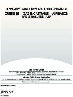 JENN-AIR GAS DOWNDRAFT SLIDE-IN RANGE CUISINIÈRE À GAZ ENCASTRABLE À ASPIRATION PAR LE BAS JENN-AIR