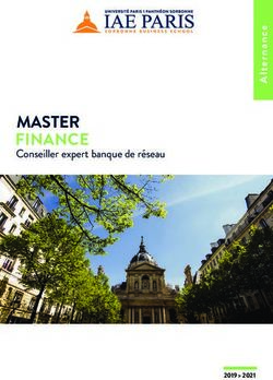 MASTER FINANCE Conseiller expert banque de r&eacute;seau 2019 2021 - IAE de Paris