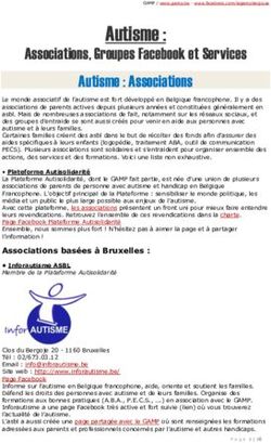 Autisme : Associations, Groupes Facebook et Services Autisme : Associations - GAMP