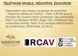 TÉLÉPHONE MOBILE, MÉDIATION, ÉDUCATION - Présentation des travaux du groupe de recherche - Unesco
