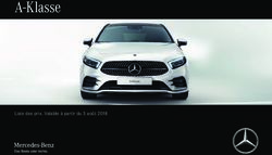 A-Klasse - Liste des prix. Valable à partir du 3 août 2018 - Mercedes