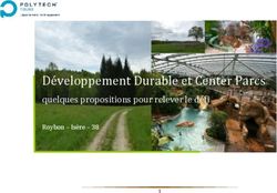 Développement Durable et Center Parcs - quelques propositions pour relever le défi