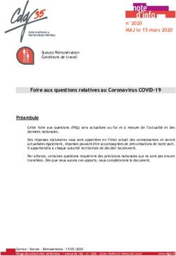 Foire aux questions relatives au Coronavirus COVID-19 - CDG 35