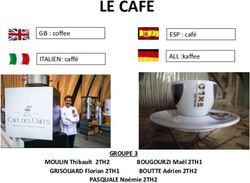 LE CAFE - GROUPE 3 - GB : coffee - Hôtellerie-Restauration