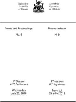 Votes and Proceedings Proc&egrave;s-verbaux - Legislative Assembly of Ontario