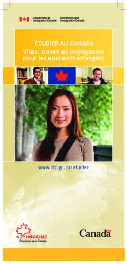 Étudier au Canada Visas, travail et immigration pour les étudiants étrangers - www.cic.gc.ca/etudier