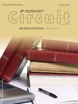 UNE LANGUE EN ÉVOLUTION TRADUCTEURS FICTIFS - LE MAGAZINE D'INFORMATION DES LANGAGIERS