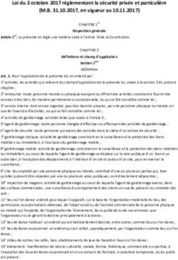Loi du 2 octobre 2017 réglementant la sécurité privée et particulière (M.B. 31.10.2017, en vigueur au 10.11.2017)
