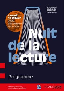 Programme - Samedi 18 janvier 2020 - La Métropole de Lyon