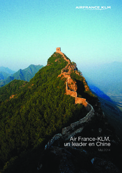 Air France-KLM, un leader en Chine - Mai 2014
